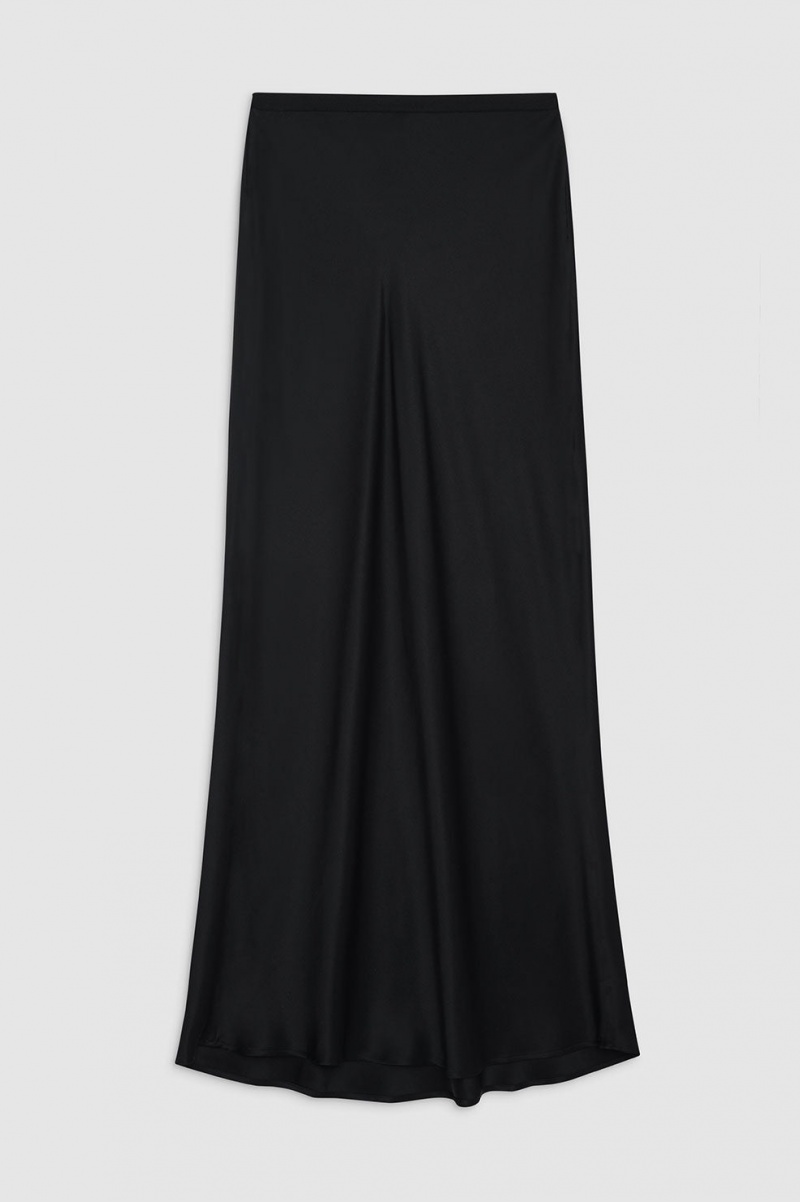 Jupes Anine Bing Bar Silk Maxi Noir Femme | CZC-3220800